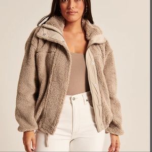 Abercrombie Sherpa Waist Cinch Coat